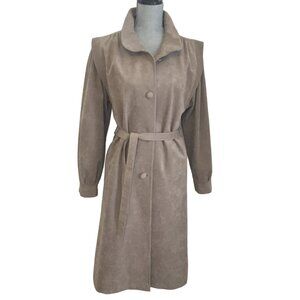 Vintage Ultra Suede Trench Coat sz L - Alpaca